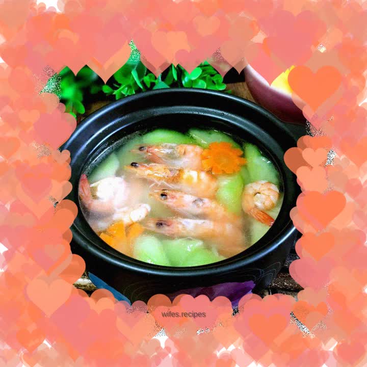 Luffa and Shrimp Soup