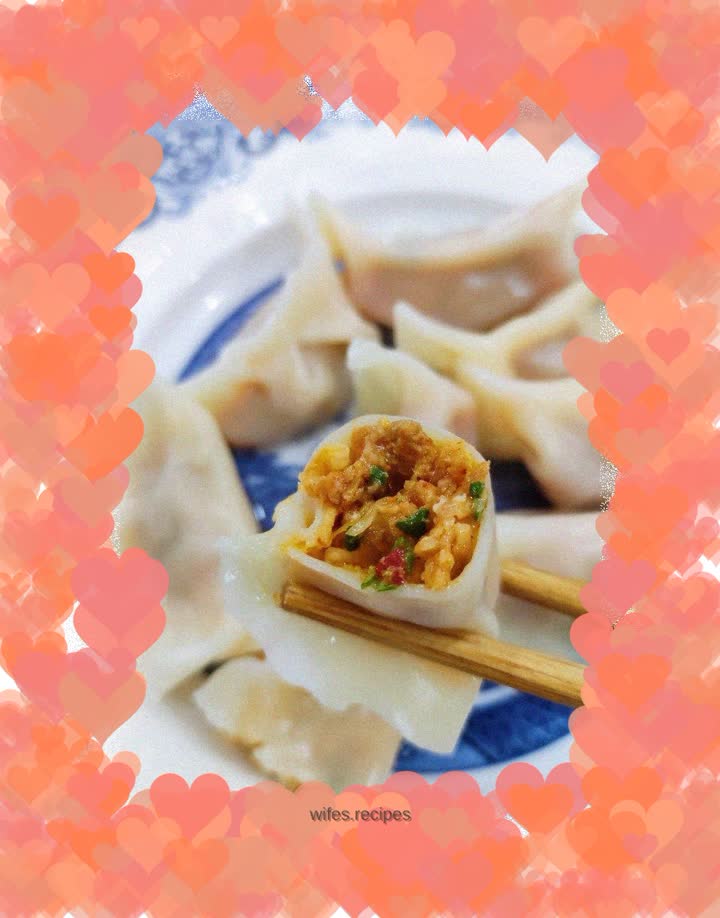 Korean Kimchi Dumplings