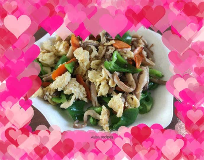 Mushroom scrambled eggs
