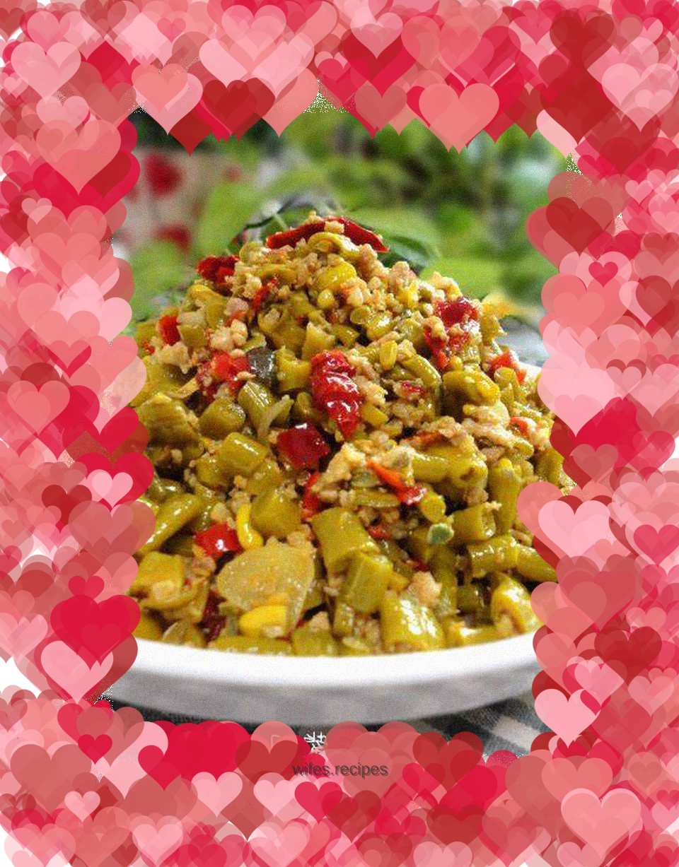 Minced Pork and Pickled Beans