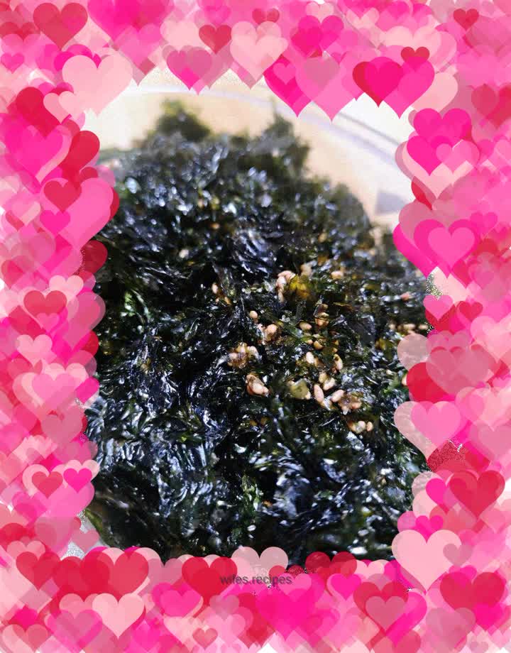 Homemade shredded seaweed