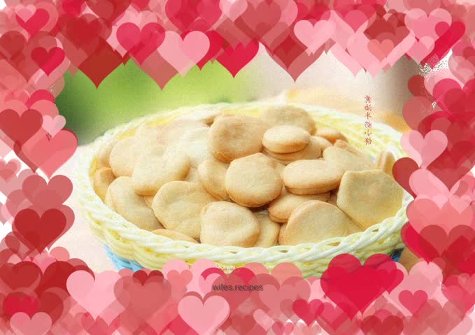 Summer vacation snacks, butter and milk cookies