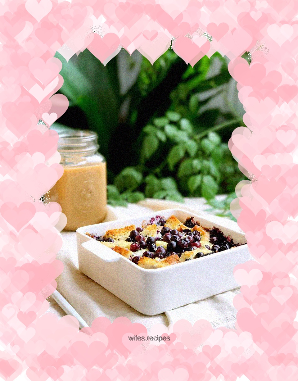 Blueberry Toast Pudding