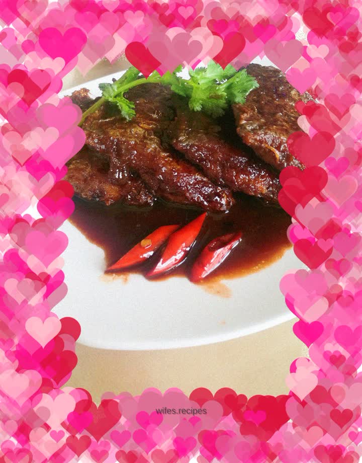 Braised hairtail fish