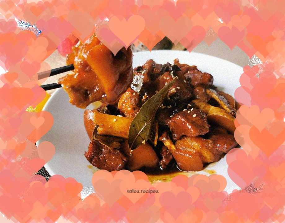 Delicious homemade version of pork spine buns