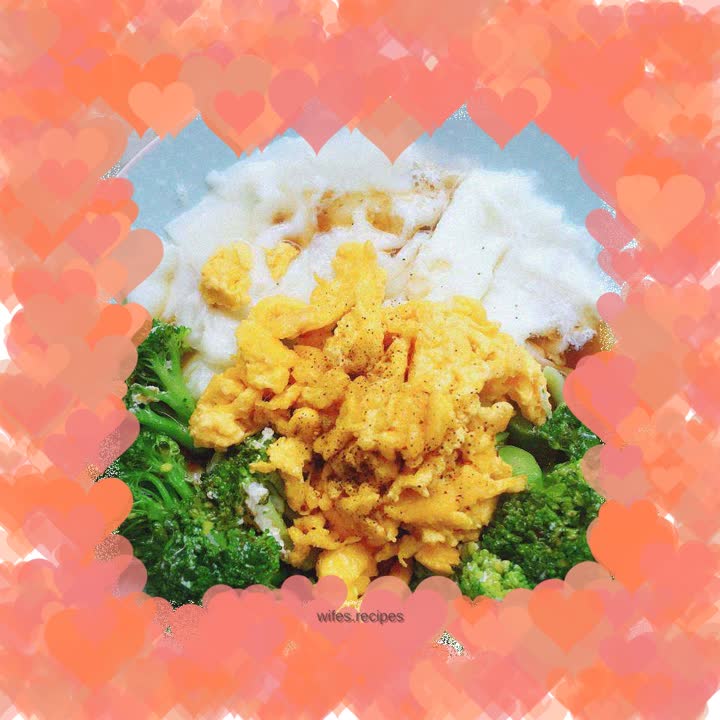 Broccoli cloud eggs