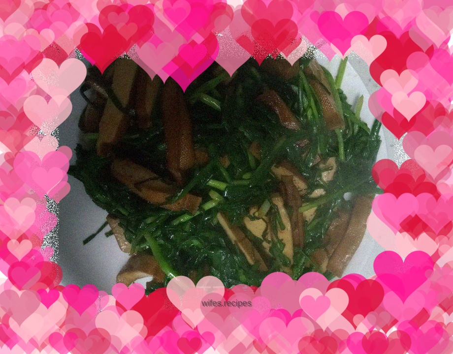 Chives and dried beans