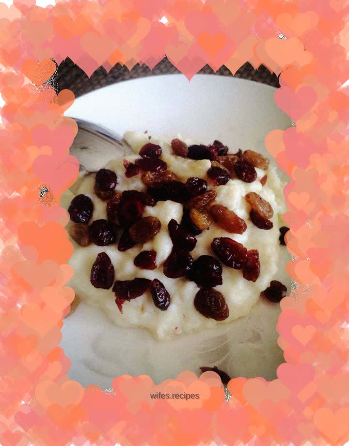 Cranberry Fried Coconut Milk