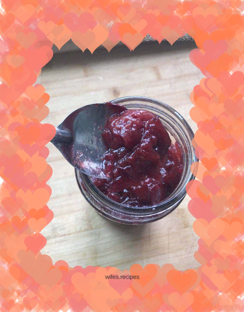 Homemade cherry jam