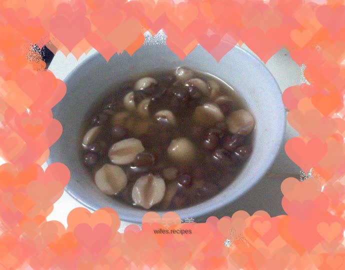 [A good choice to relieve the heat] Lotus seed and red bean soup