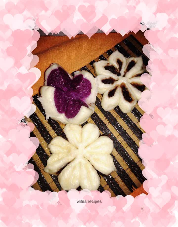 Purple sweet potato buns
