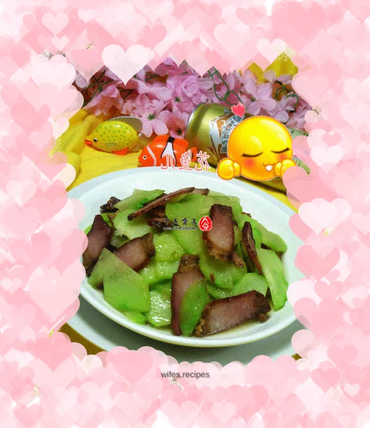 Stir-fried chayote with soy sauce