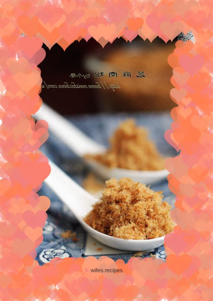 Easily make delicious meat floss without additives that babies love - sesame meat floss