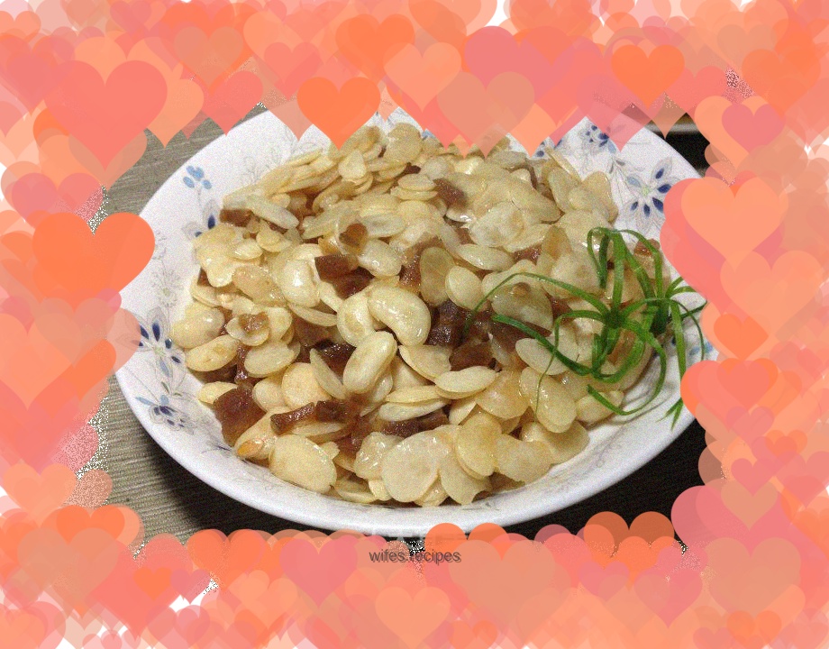 Shanghai Chongming farm food, the original flavor is wonderful - white lentils stir-fried with melon in sauce