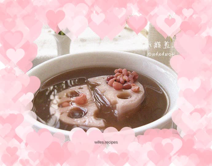 Red bean and lotus root soup