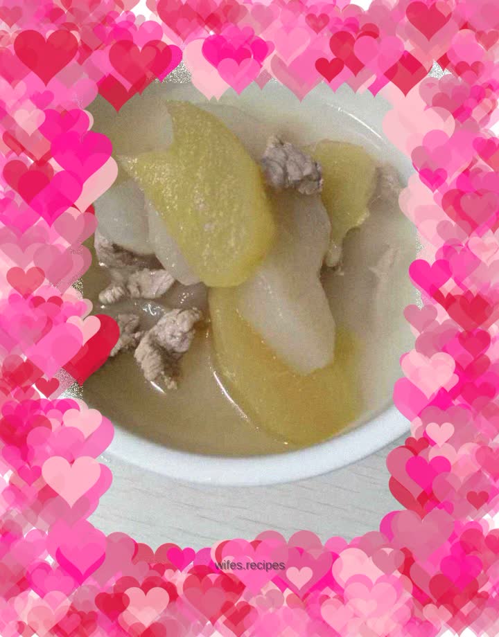 Apple, Sherry and Pear Pork Soup