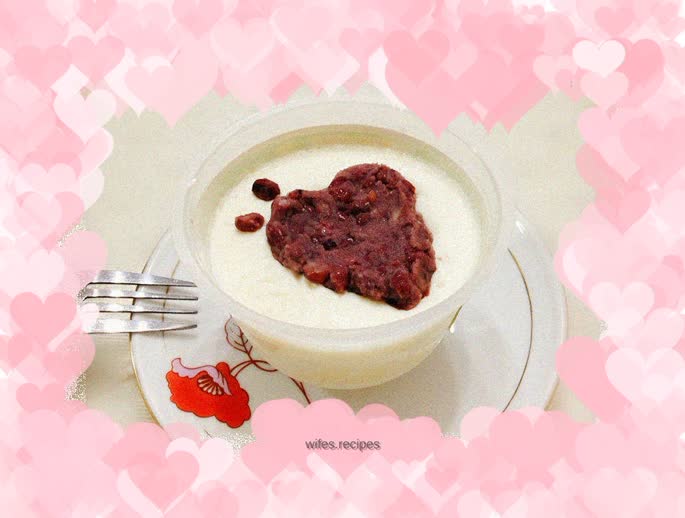 Summer Dessert----Red Bean Double Skin Milk