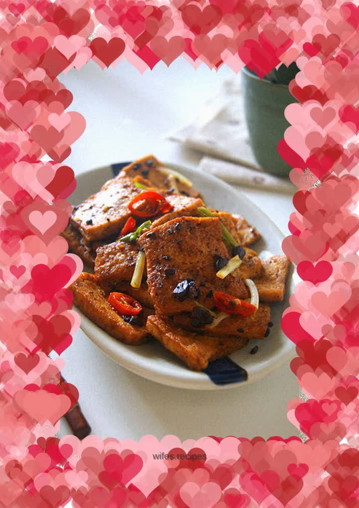 Braised tofu with soy sauce