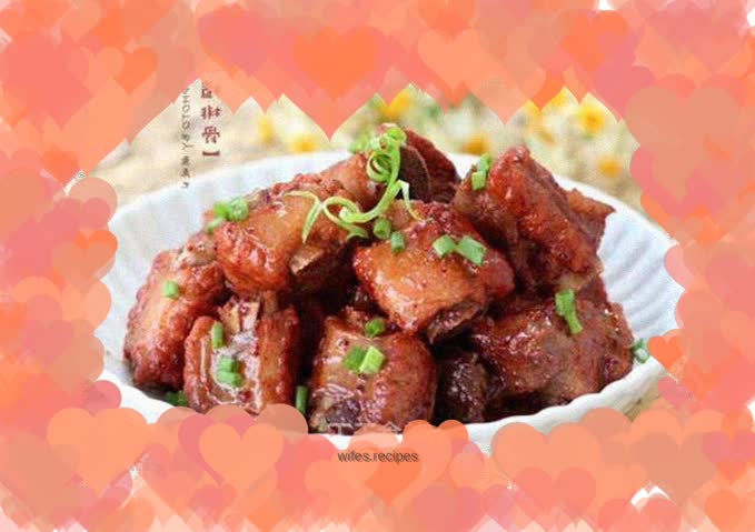 Braised pork ribs with hawthorn sauce