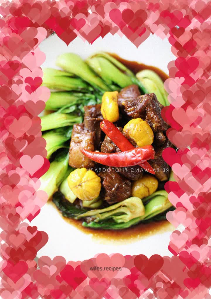 Braised pork ribs with chestnuts