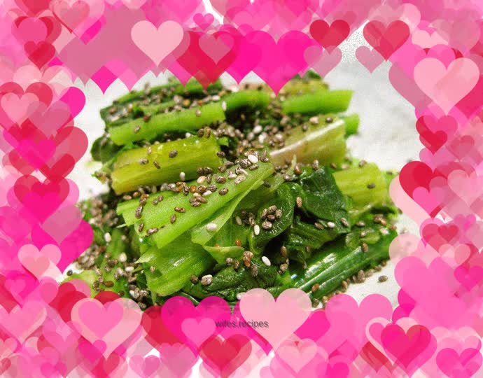 Chia seed spinach slimming salad