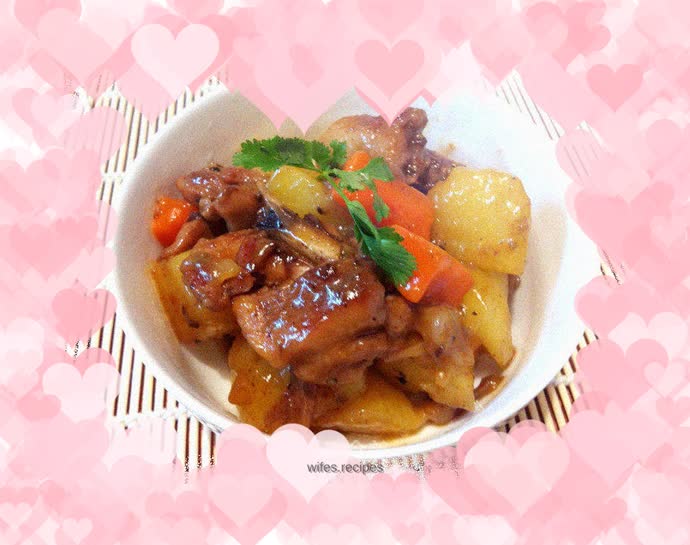 Roasted Chicken Legs with Black Pepper and Potatoes