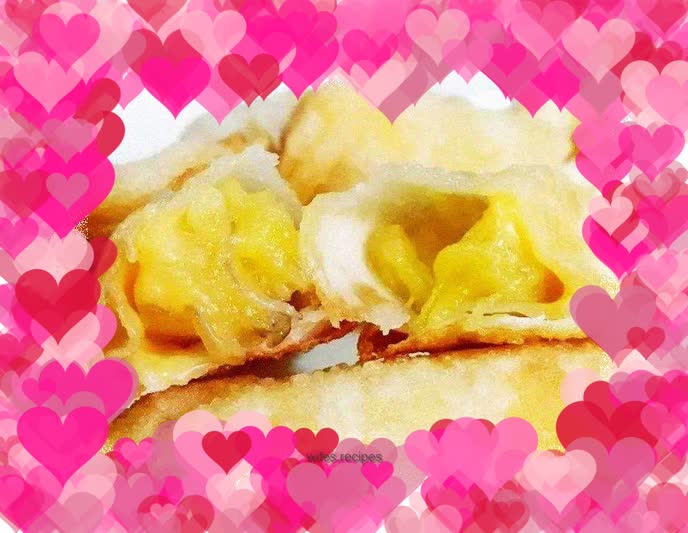 Afternoon refreshment – mini cheese banana pie