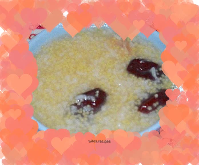 Jackfruit seed and red date porridge