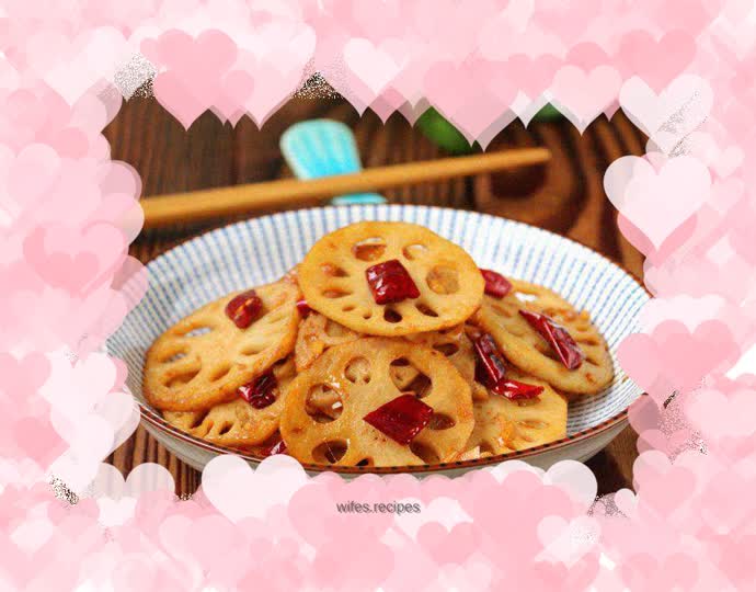 Spicy lotus root slices