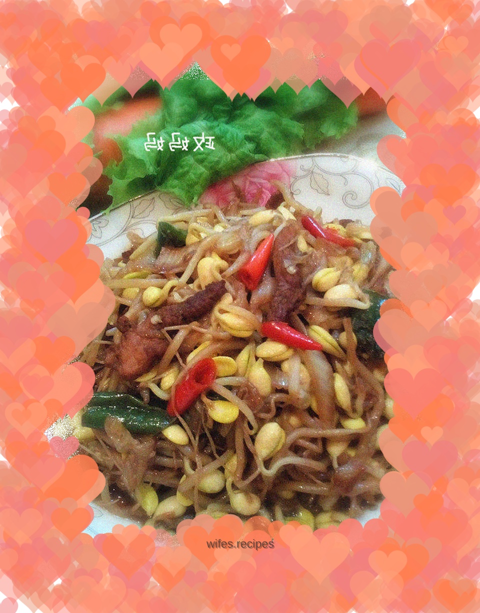 Fried soybean sprouts
