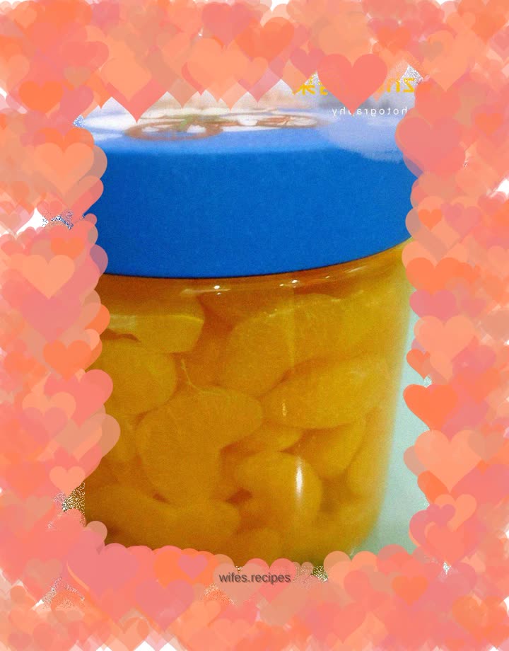 Canned rock sugar oranges