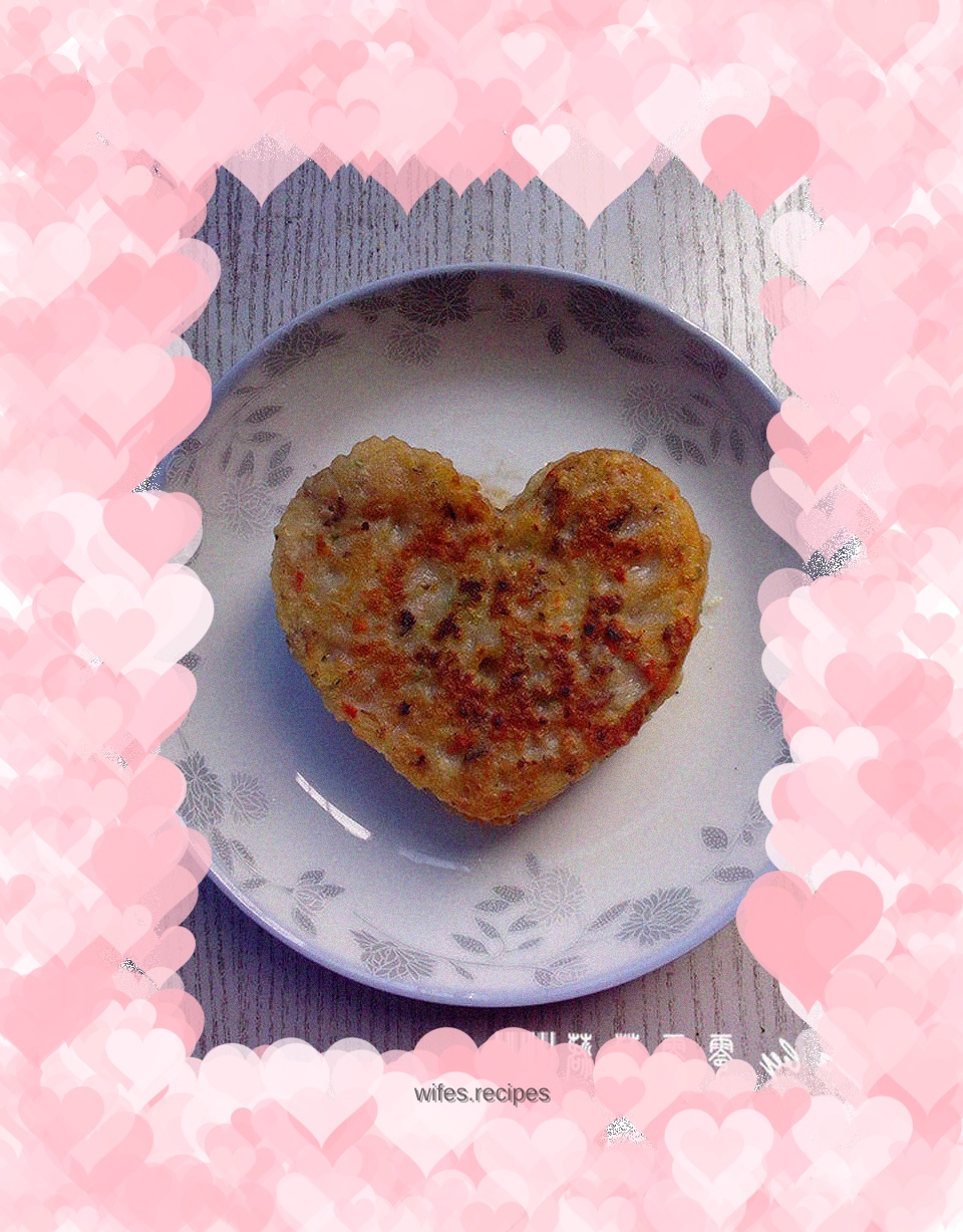 Heart Shaped Vegetable Pancakes