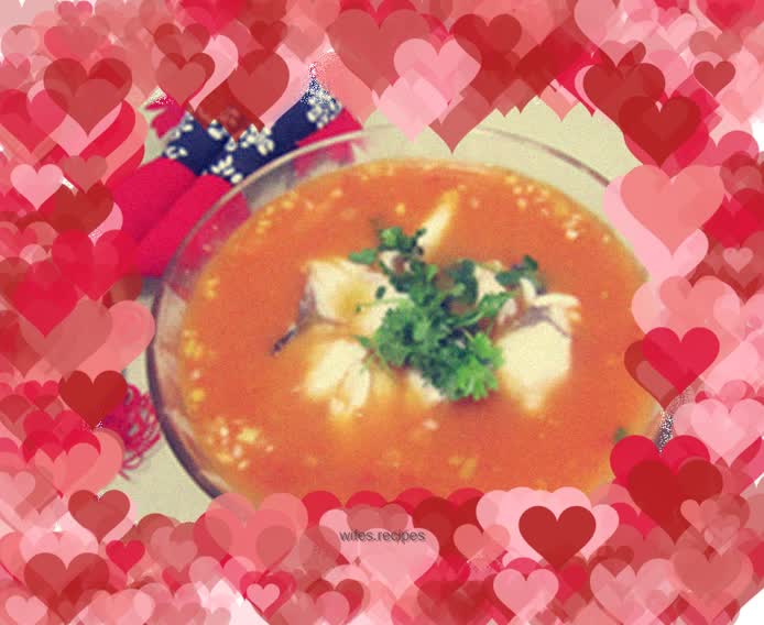 Tomato stewed fish fillet