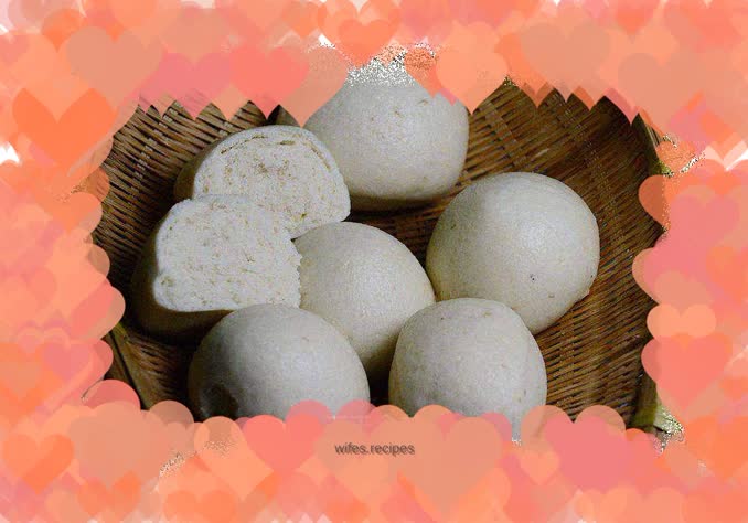 Bean dregs steamed buns made with rice wine