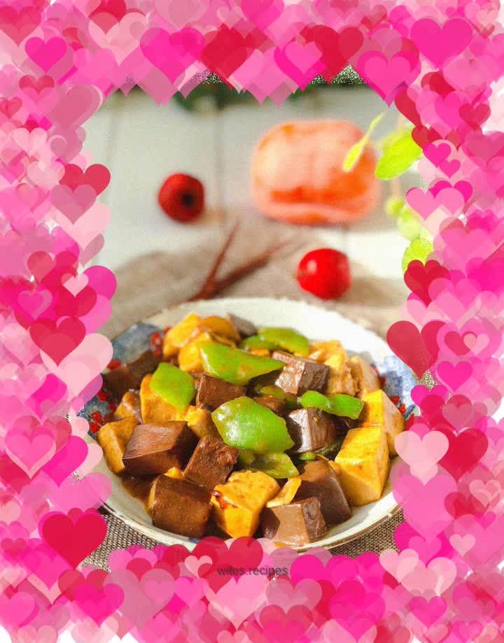 Curry two-color tofu