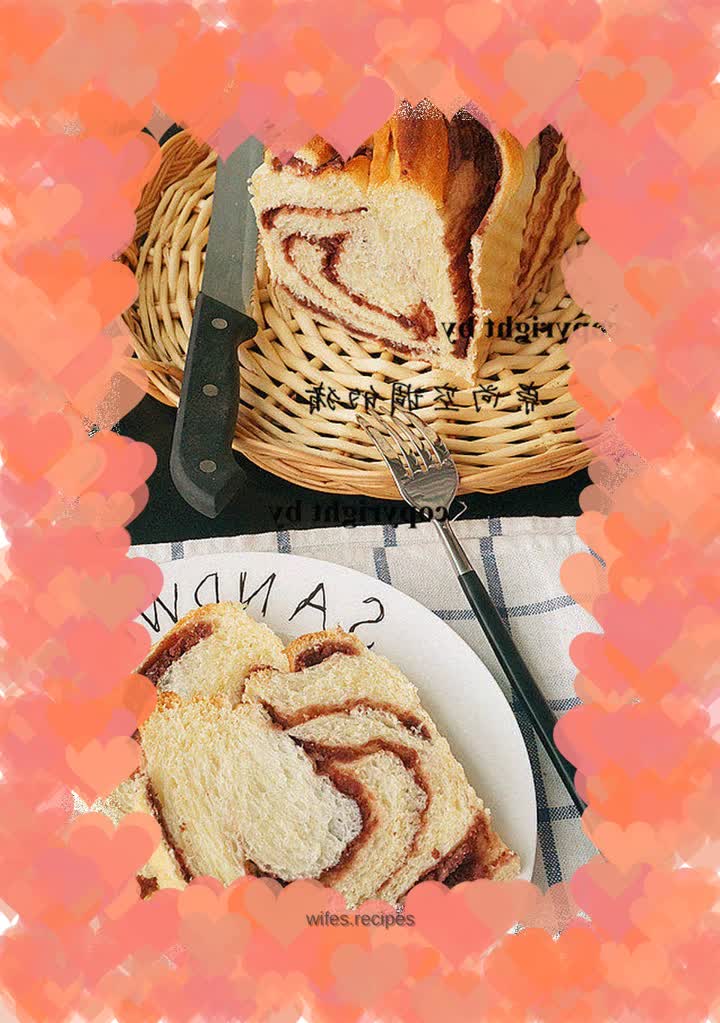 Marbled Bean Paste Toast