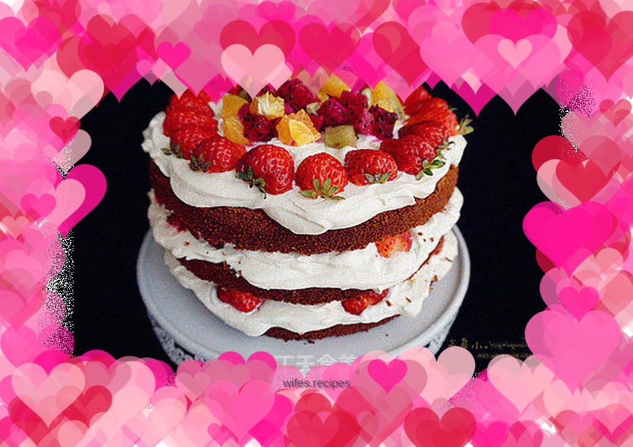 Fresh Fruit Naked Cake