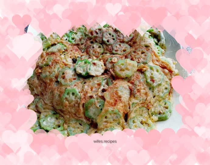 Okra omelette