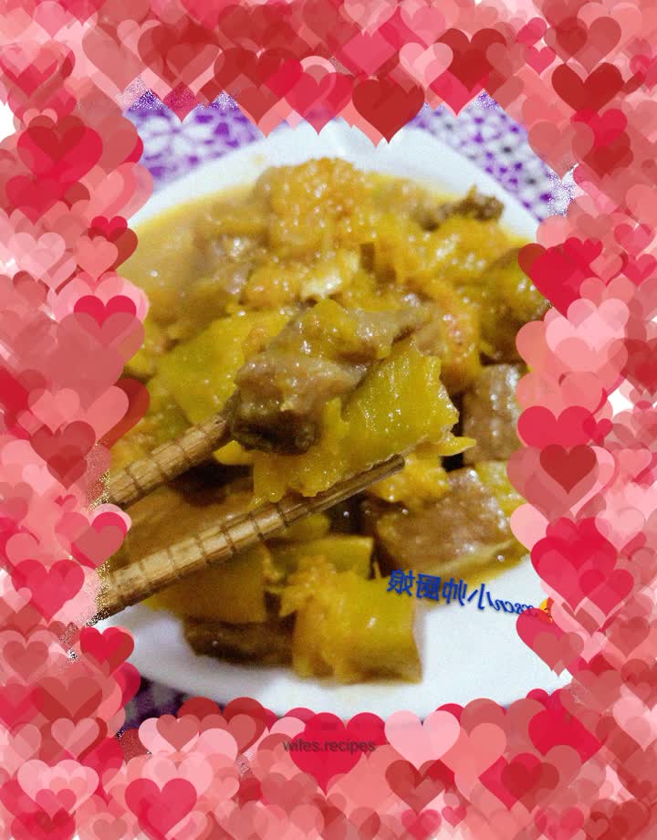 Pumpkin Meat Stew ~ Pumpkin Stew