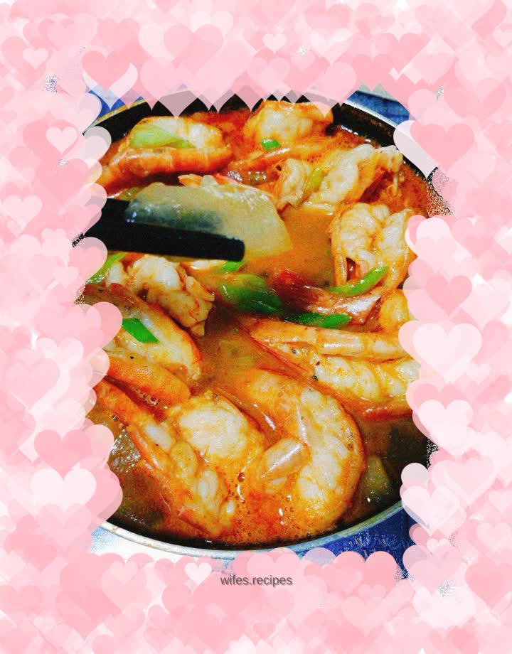 Winter melon and shrimp stew