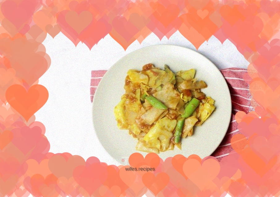 Fried Dumpling Wraps and Vegetable Noodles