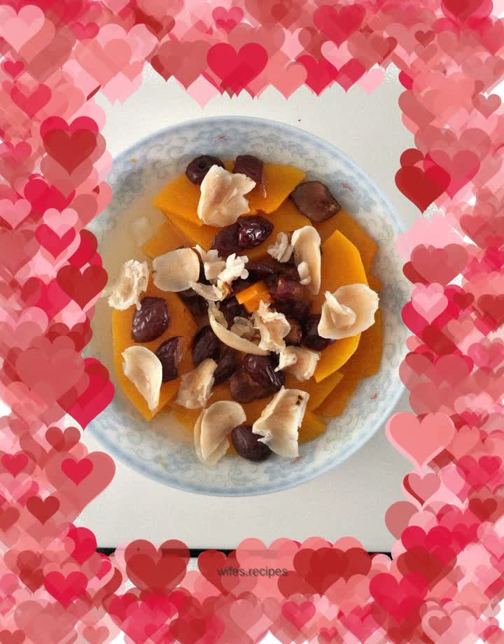 Steamed Pumpkin, Lily and Red Dates