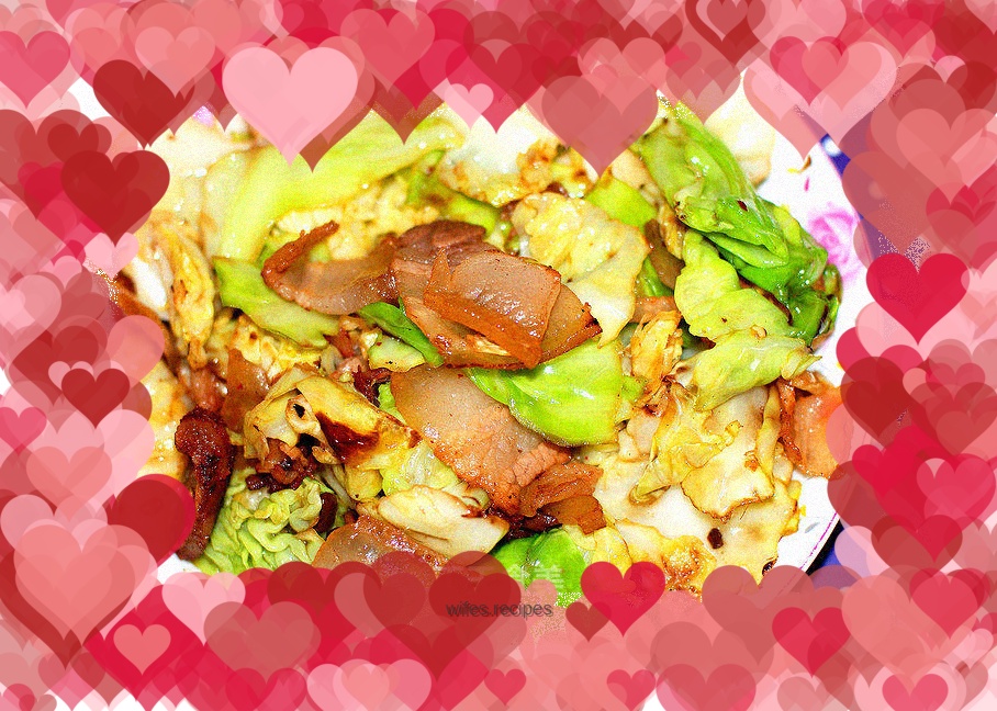 Bacon lotus root without any seasoning