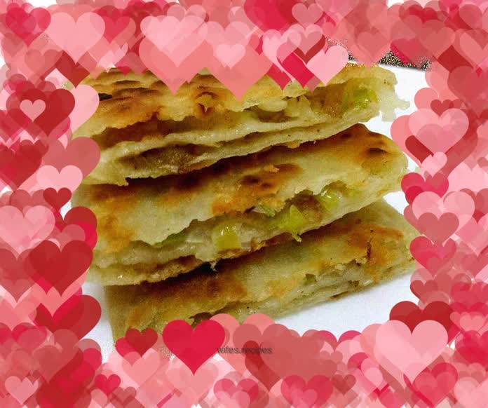 Lard dregs, green onion, pepper and salt crispbread--a must-try delicacy