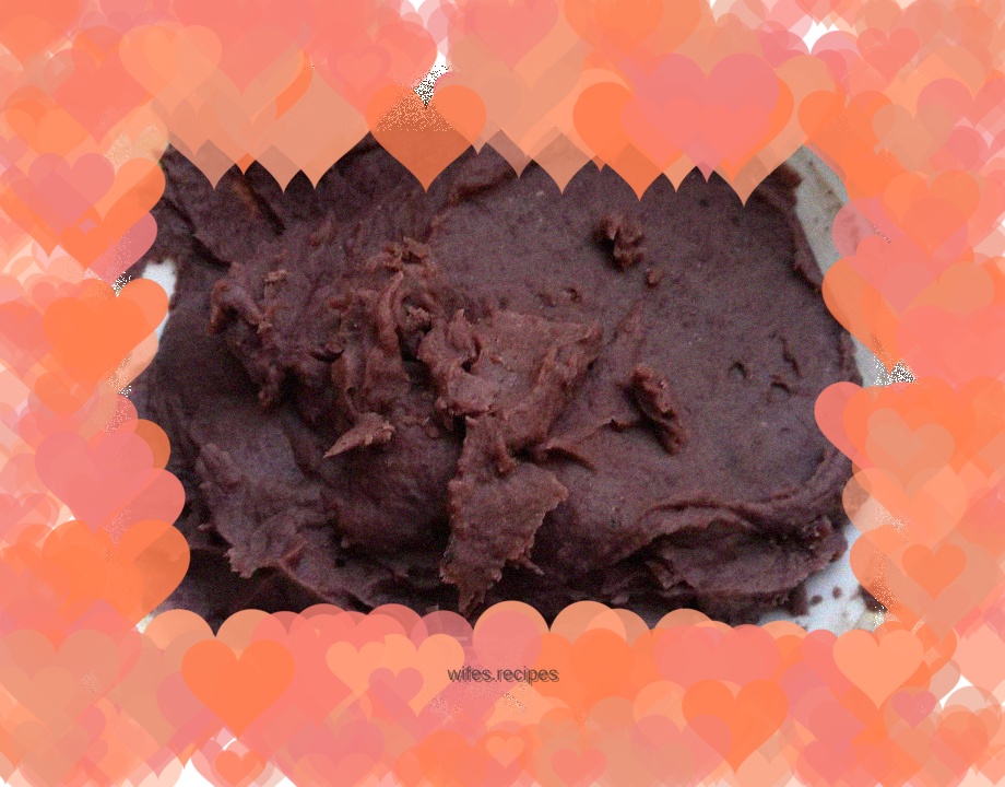 Homemade red bean paste