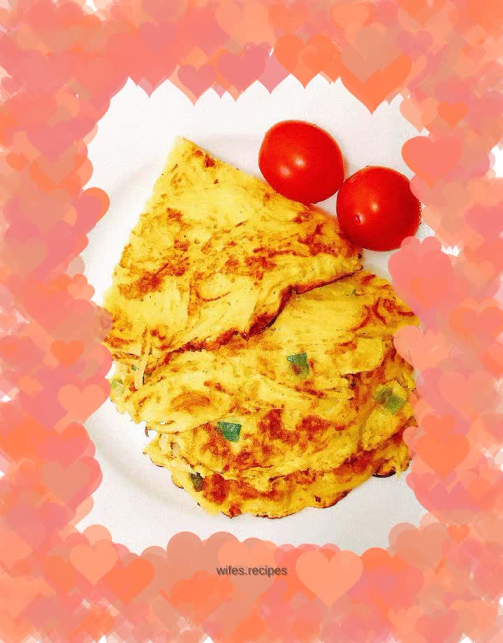 Chives, Eggs and Potato Shredded Pancakes