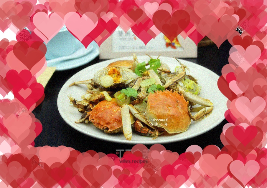 Fried hairy crabs with garlic