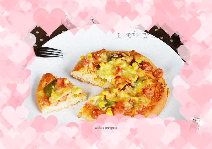 Corn and Ham Small Pizza