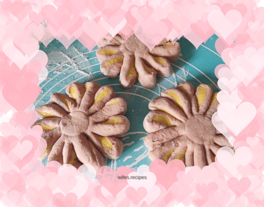 Flowers 🌺 steamed buns