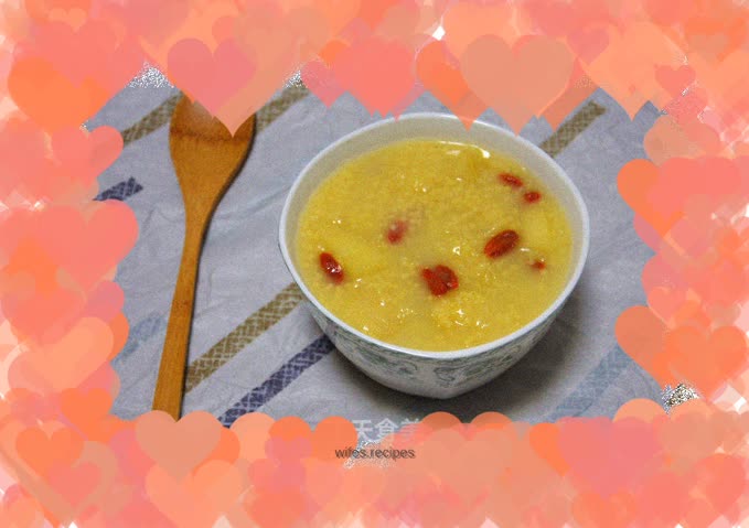 Apple millet porridge